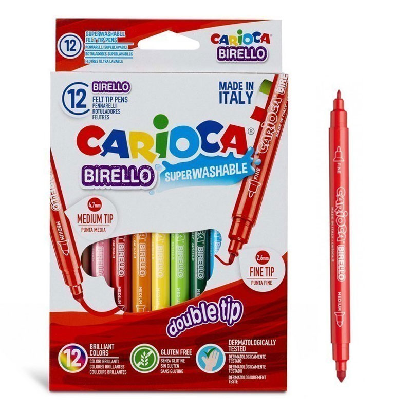 De 12 Feutres De Coloriage CARIOCA Birello -41457 - CARIOCA
