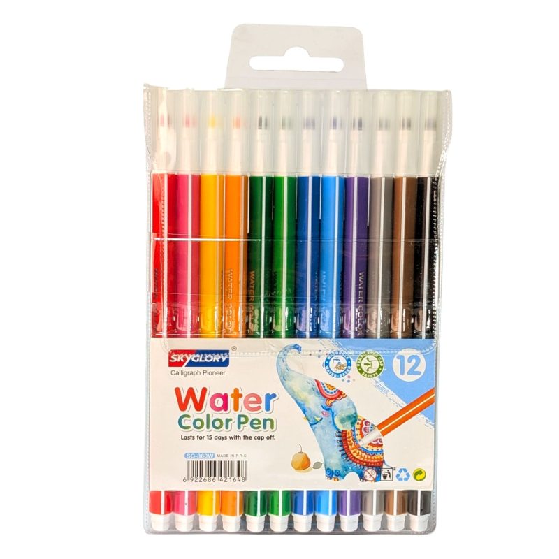 de 12 Feutres de Coloriage Couleurs Assortis