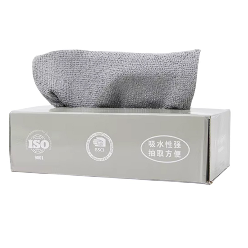 de 20 Serviettes de Cuisine en Microfibre - Gris