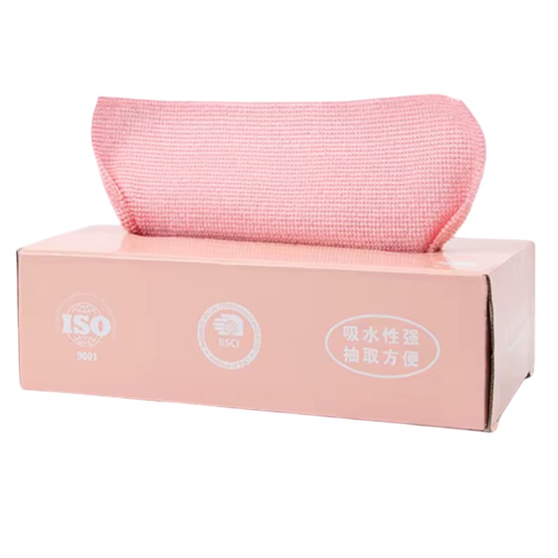 de 20 Serviettes de Cuisine en Microfibre - Rose