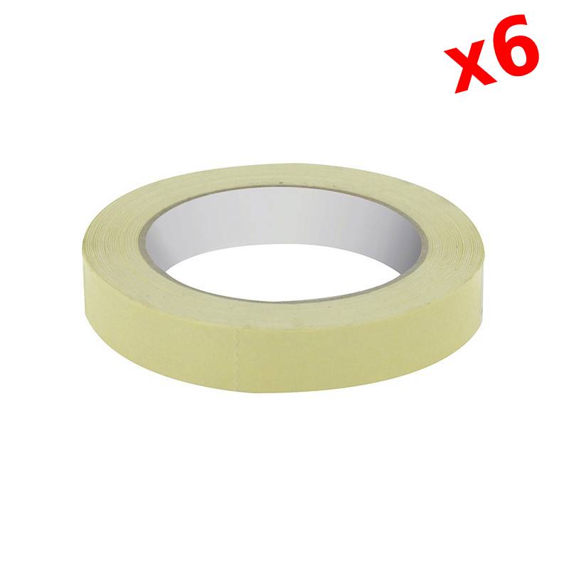 de 6 Ruban Adhésif crêpé 28 mm x 18 m