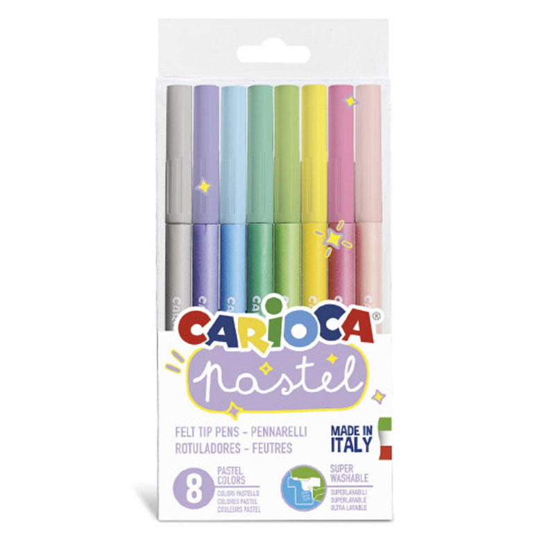 de 8 Feutres De Coloriage CARIOCA pastels (43032) - CARIOCA