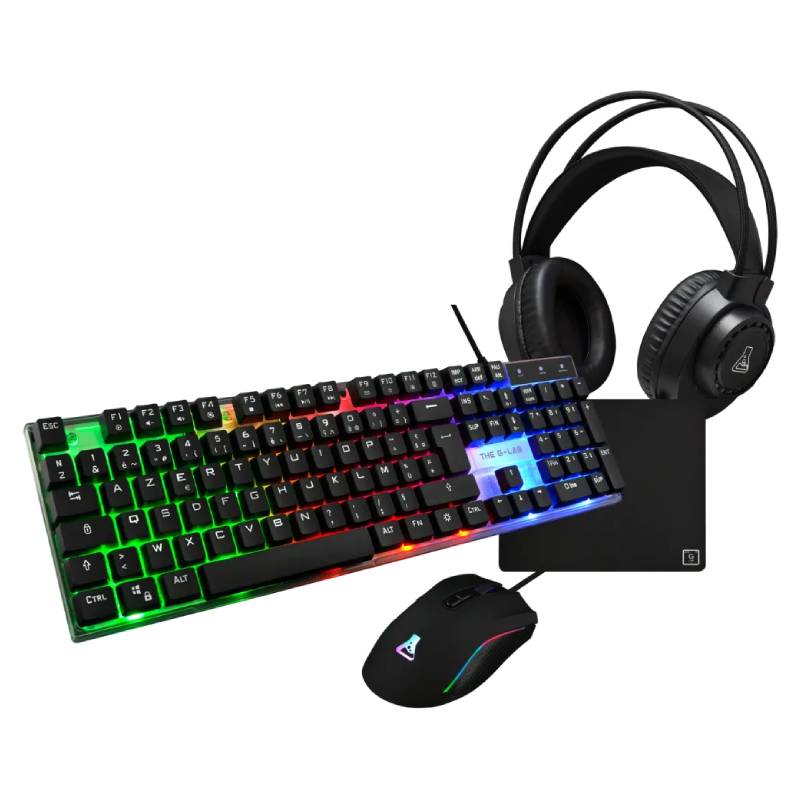 Gaming G-LAB COMBO NEON 4 en 1 - Noir - G-LAB
