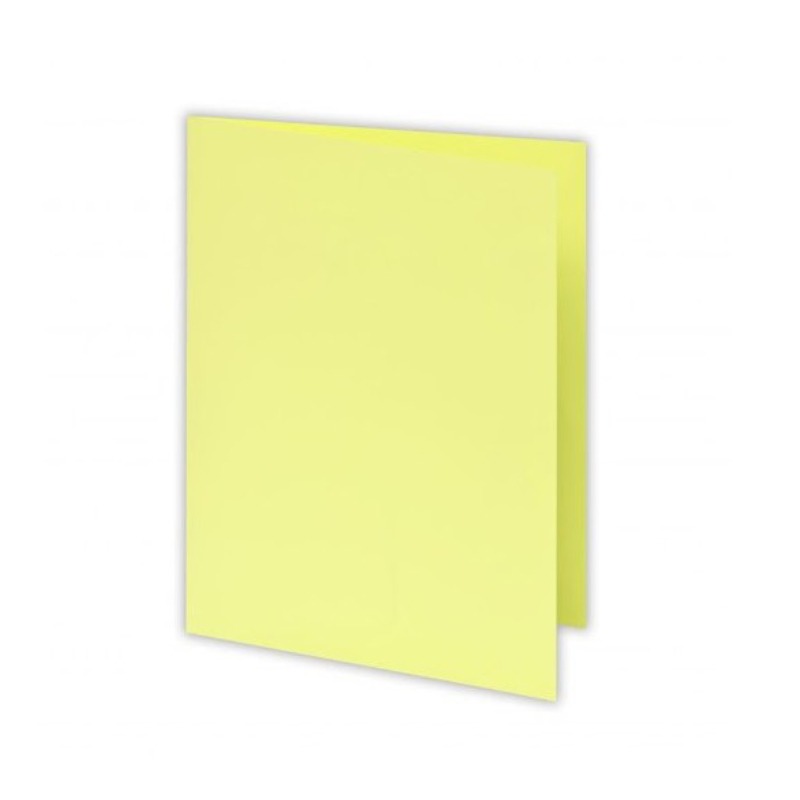Paquet De 100 Chemises Cartonné RIBAT Bristol Pastel 160Gr 24*32 - Jaune - RIBAT