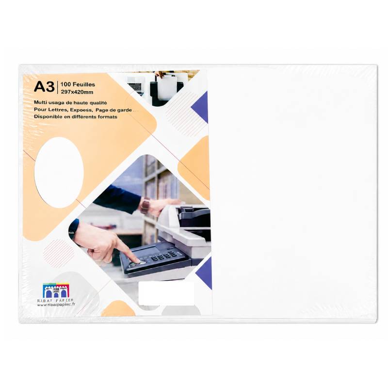 Paquet de 100 Feuilles RIBAT Couché Mat A3 300G - RIBAT-PAPIER