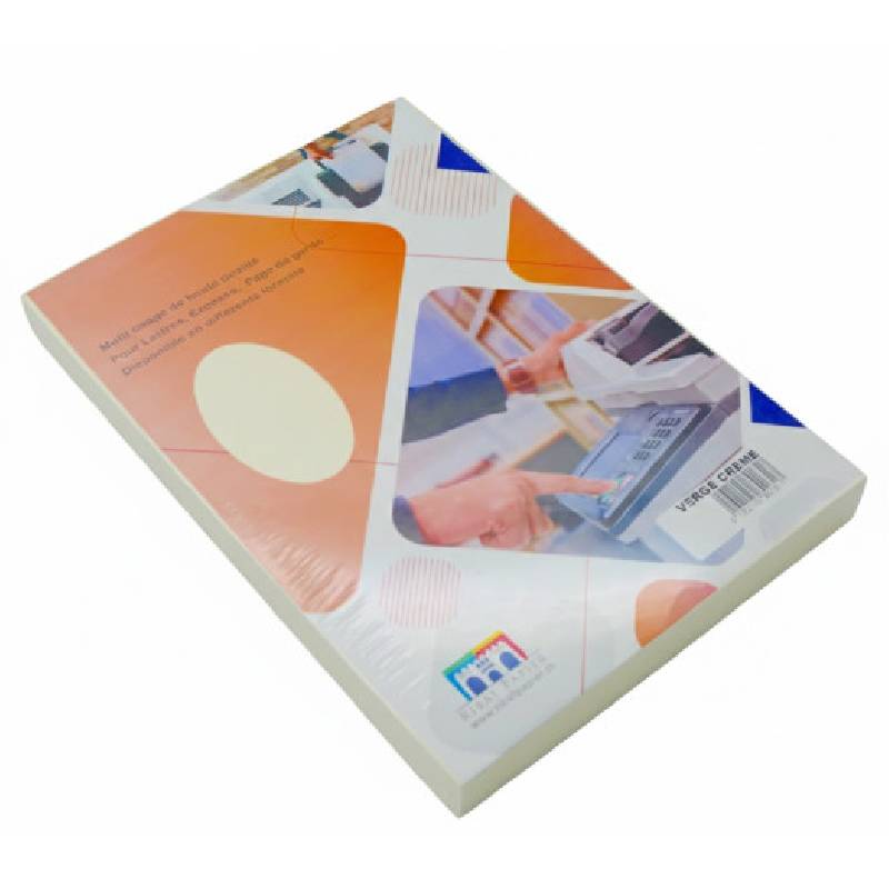 Paquet de 100 Feuilles RIBAT Vergés Crème A4 90G - RIBAT-PAPIER