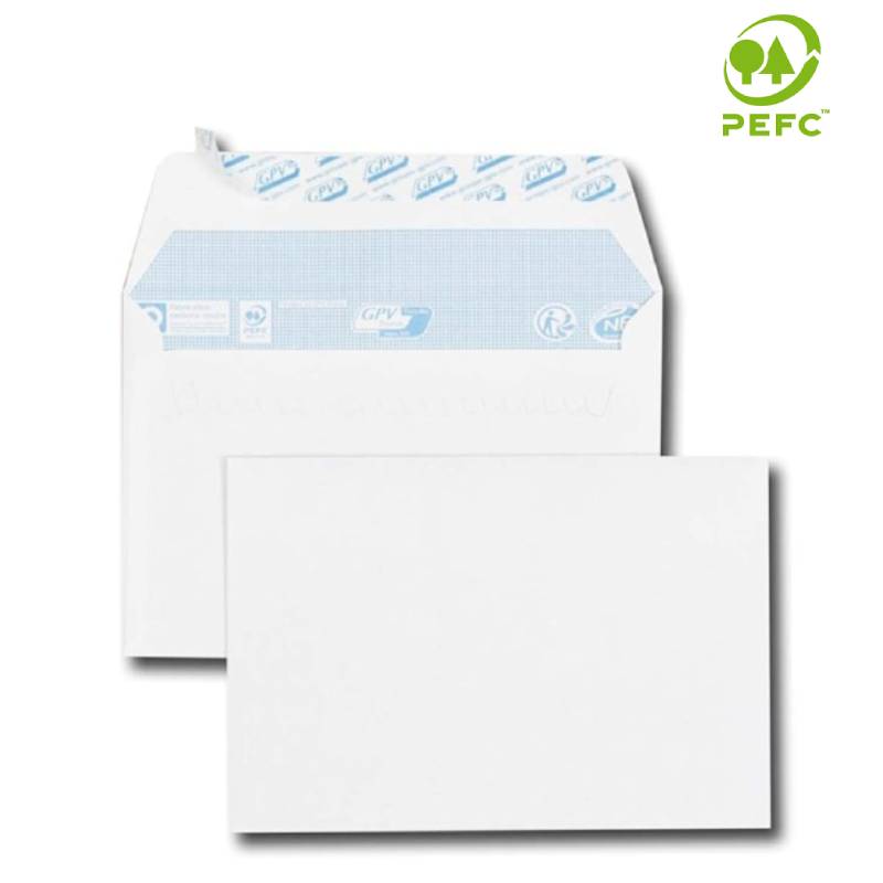 Paquet De 25 Enveloppes Blanches GPV 110 x 160 80 gr - GPV