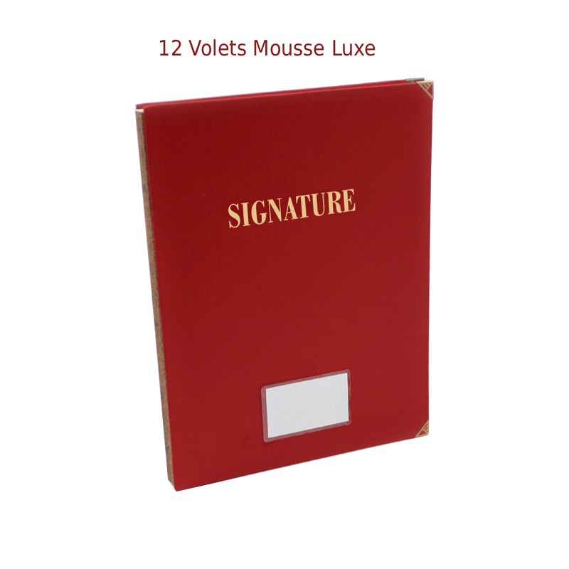 Parapheur De Signature RIBAT De 12 Volets Mousse Luxe - RIBAT-PAPIER