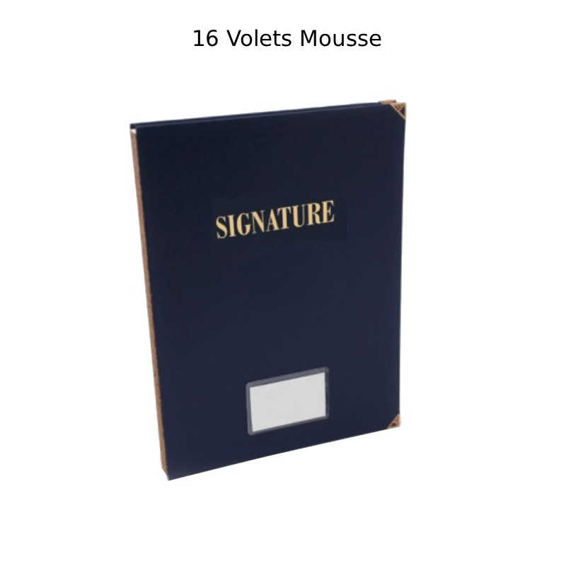 Parapheur De Signature RIBAT De 16 Volets Mousse - RIBAT-PAPIER