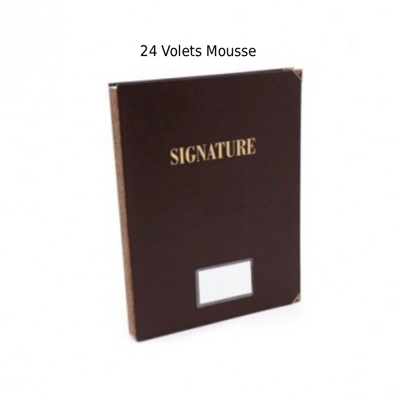 Parapheur De Signature RIBAT De 24 Volets Mousse - RIBAT-PAPIER