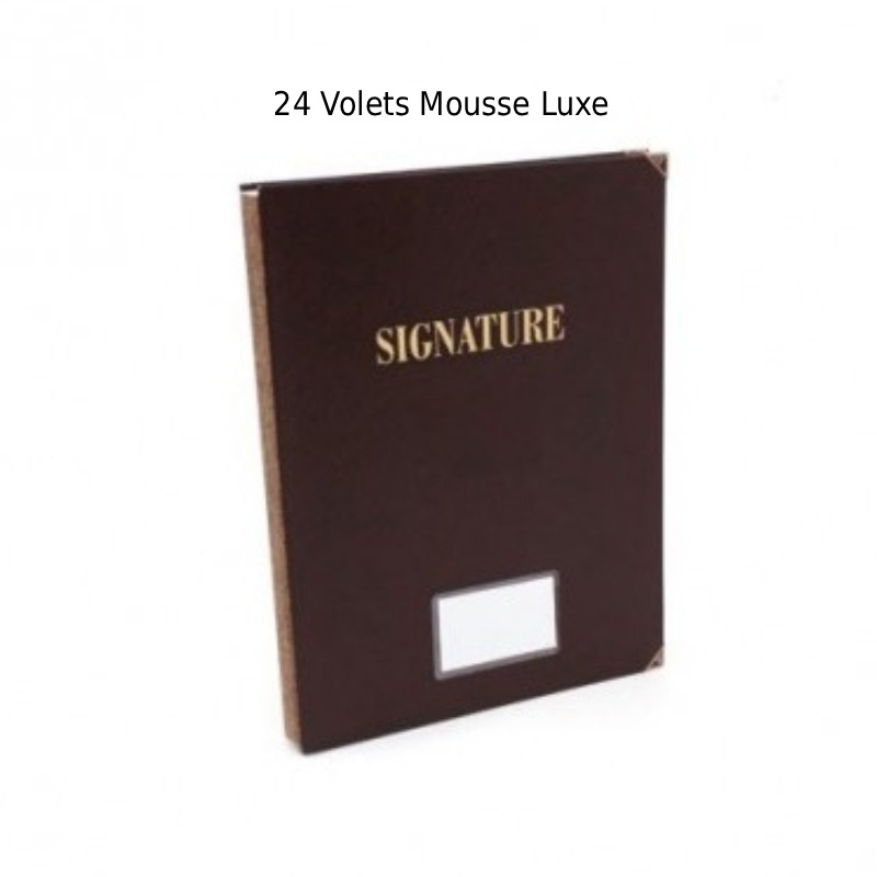 Parapheur De Signature RIBAT De 24 Volets Mousse Luxe - RIBAT-PAPIER