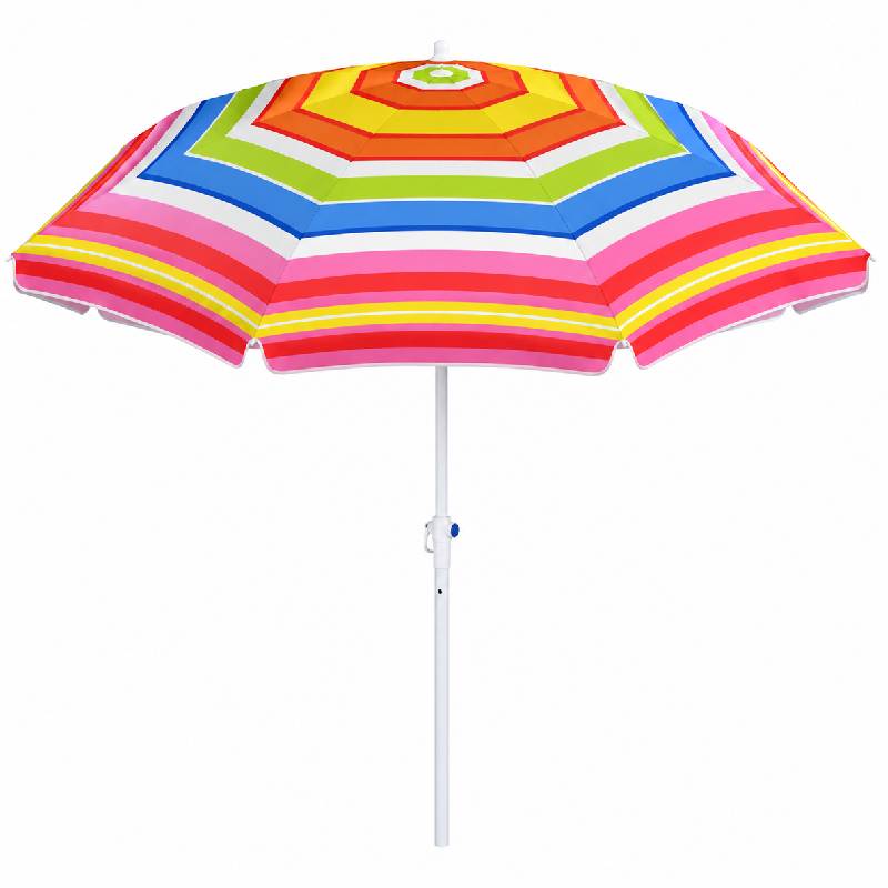 Parasol de Plage Jaune Fleurie 1.2M - PARAS-JAUNE