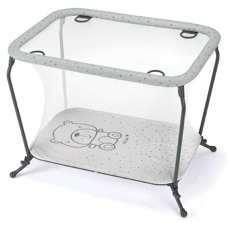 Parc Bébé CAM Lusso Teddy Socle - Gris