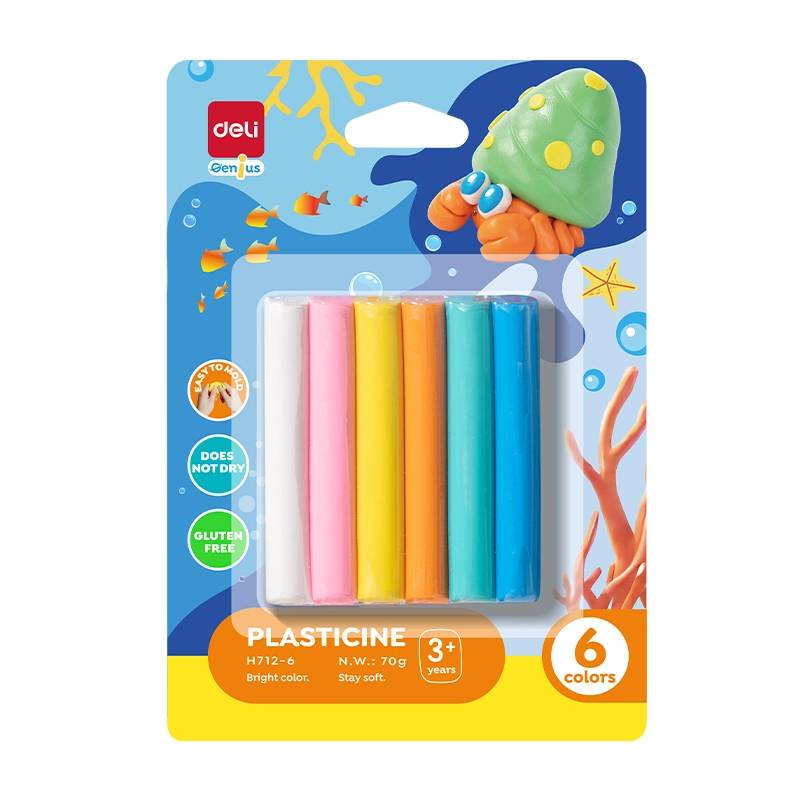 Pâte à Modeler Deli EH712-6 70G - DELI
