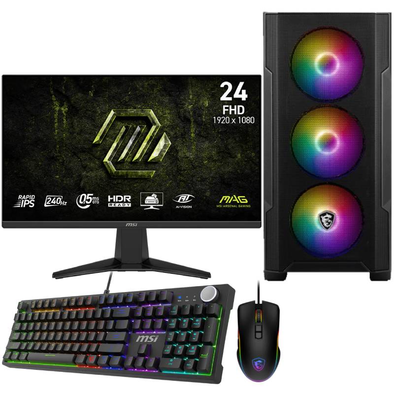 Gamer MYTEK i7 12è Gen 32G RTX 5060 8G - POWERED-BY-MSI-ADVANCED