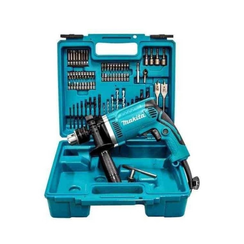 perceuse à percussion MAKITA HP1630X100 710W 13MM - BLEU CIEL