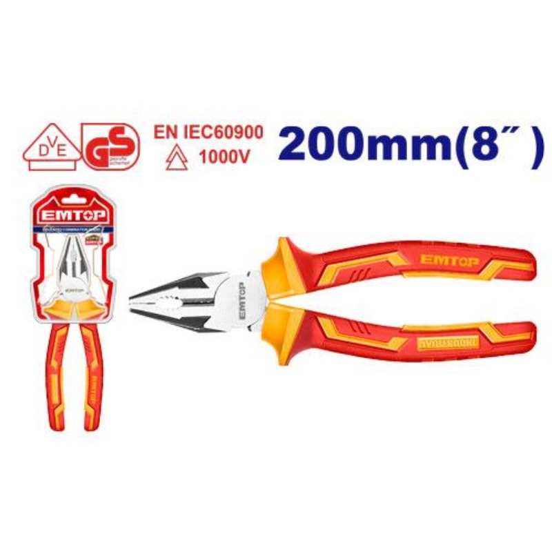 PINCE UNIVERSELLEEMTOP ISOLÉE 8"/200MM EPLRC0831