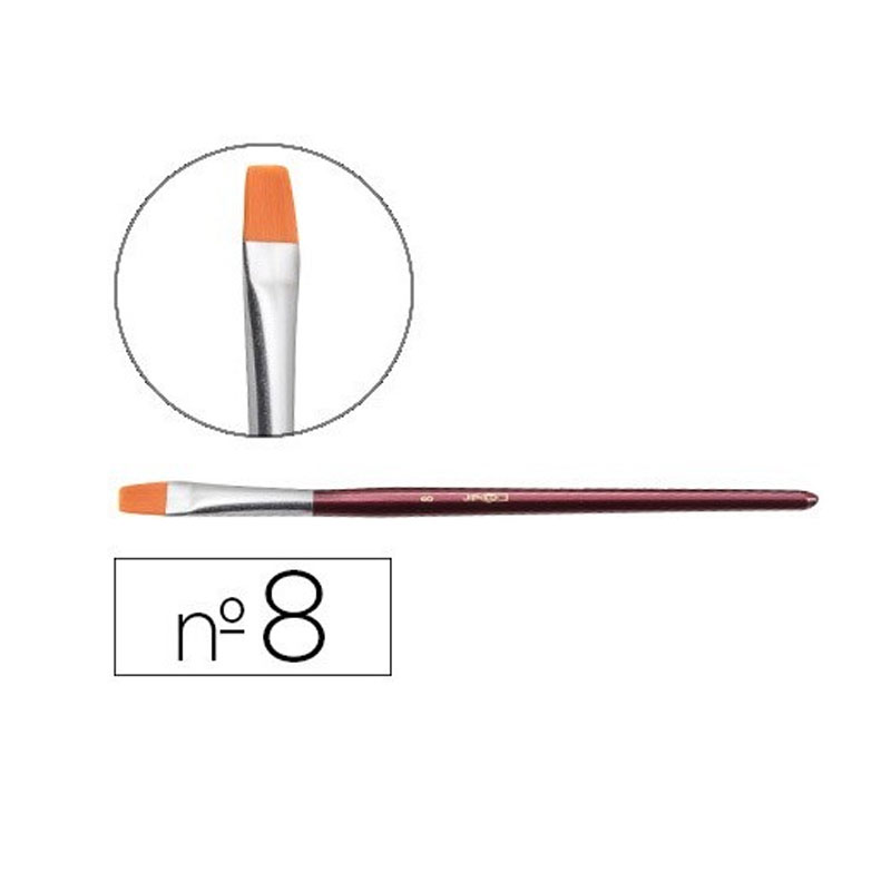 Pinceau artistique JOVI pointe plate et Poils naturels No 8