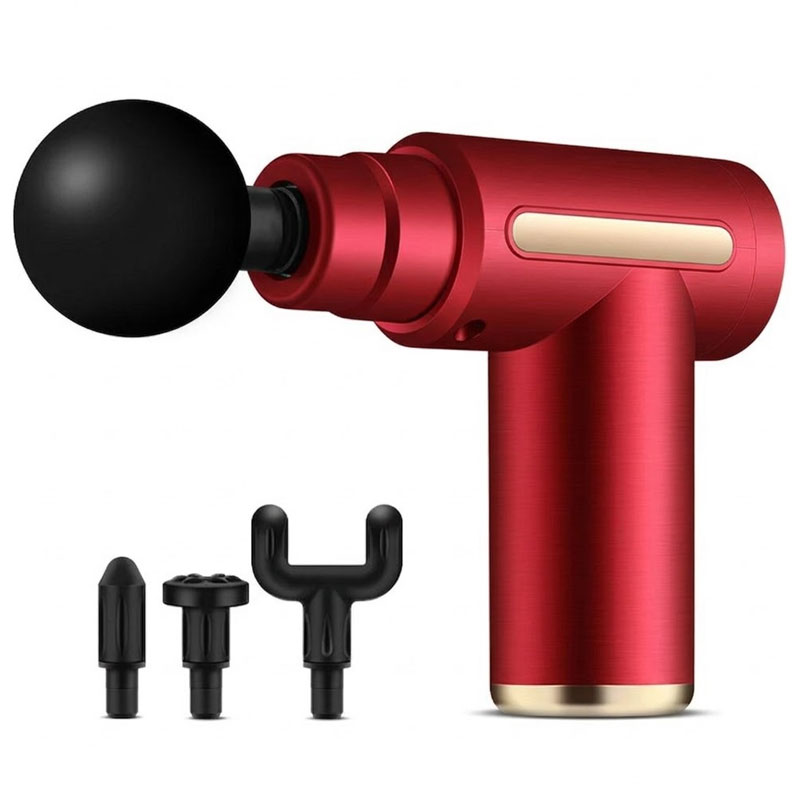 Pistolet de Massage Musculaire Sans Fil - Rouge
