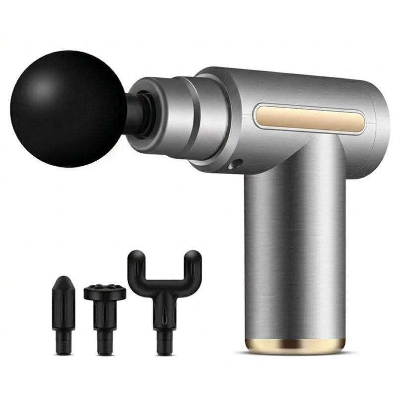 Pistolet de Massage Musculaire Sans Fil - Silver