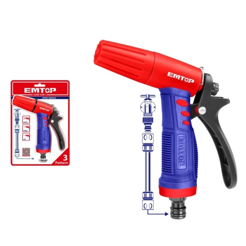 Pistolet A Eau De Jardin A 3 Voies EMTOP ESNE10301