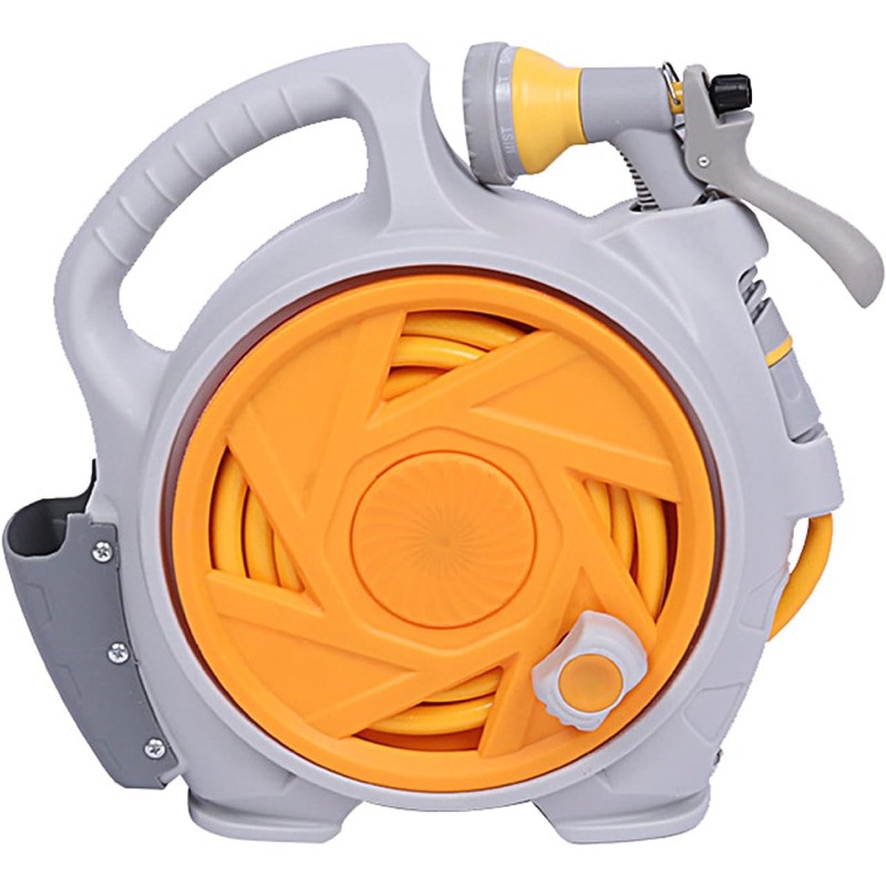 PLANIFICATEUR DE TUYAU D'ARROSAGE DENSE, FIN ET LÉGER 50 FT 15 METRE - ORANGE&GRIS