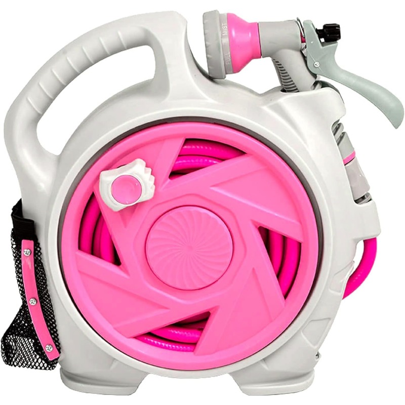 PLANIFICATEUR DE TUYAU D'ARROSAGE DENSE, FIN ET LÉGER 50 FT 15 METRE - ROSE&GRIS