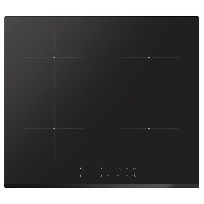 Plaque de Cuisson Encastrable HOOVER H-HOB 300 HI624TCT/1 4Feux 60 cm - Noir - HOOVER