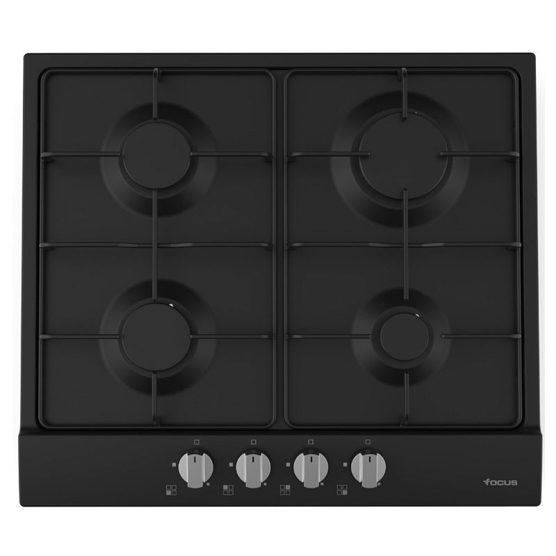 Plaque de Cuisson Encastrable FOCUS F401B 4 Feux 60cm - Noir - Focus