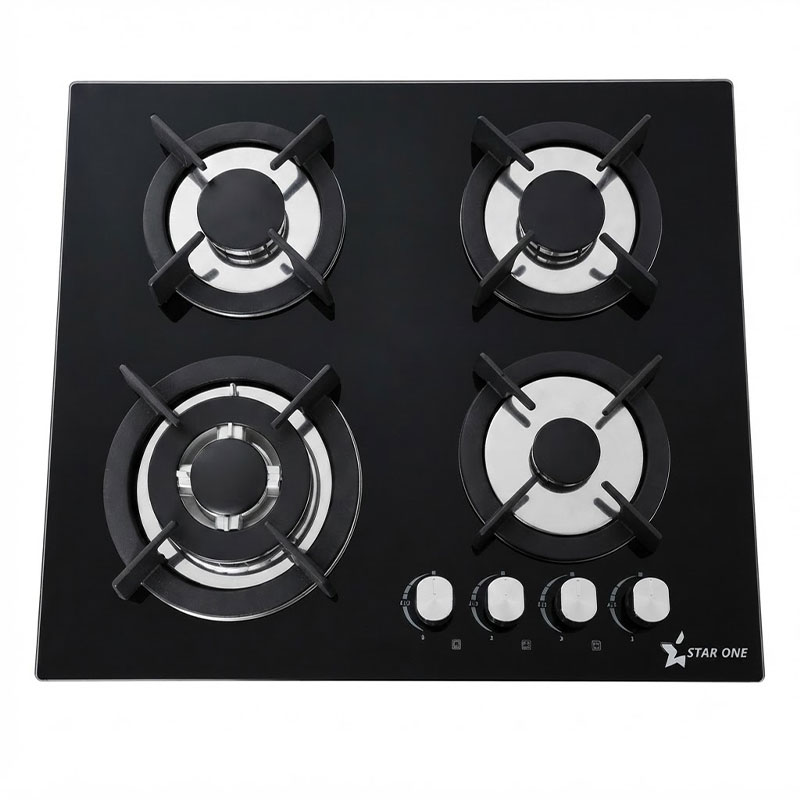 Plaque De Cuisson Encastrable STARONE ST-605 4 Feux 60cm - Noir - STAR-ONE