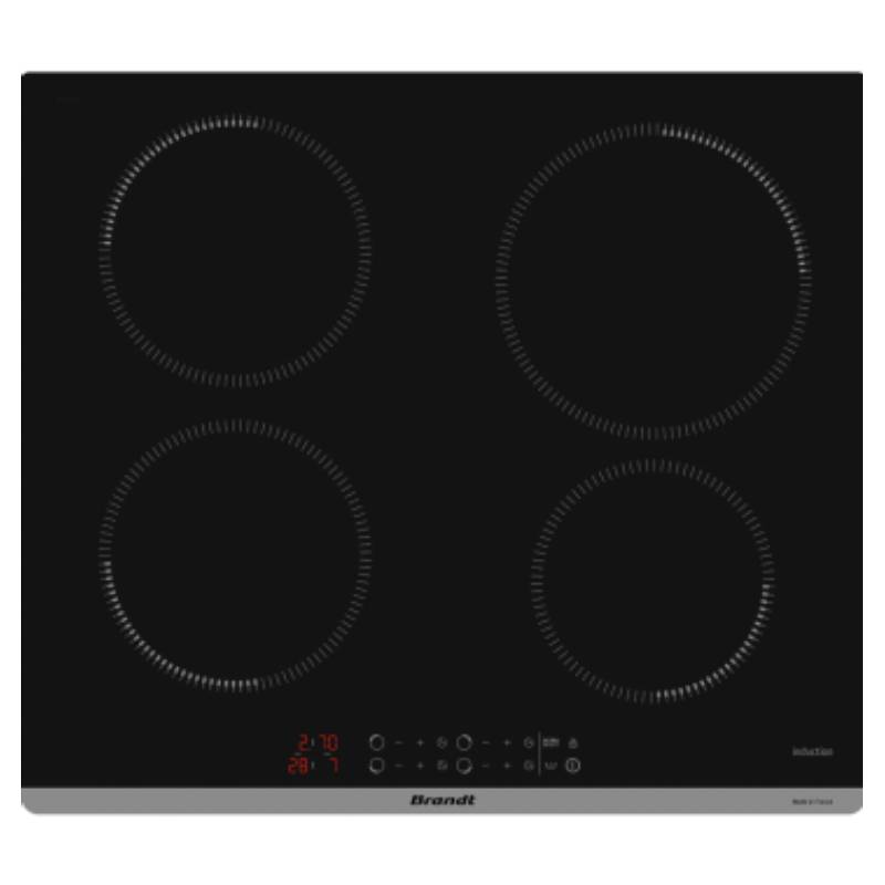 Plaque De Cuisson A Induction BRANDT BPI1641PB 4Feux - Noir - Brandt