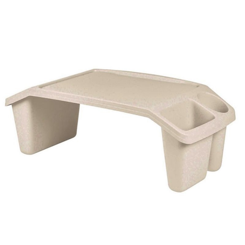 Plateau D'activité avec 3 compartiments de rangement - Grège