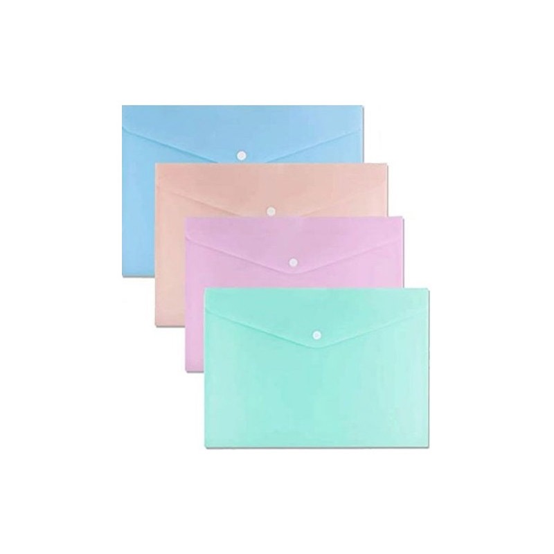 Pochette à Bouton COSTO A4 en PP Pastel - (830284) - COSTO