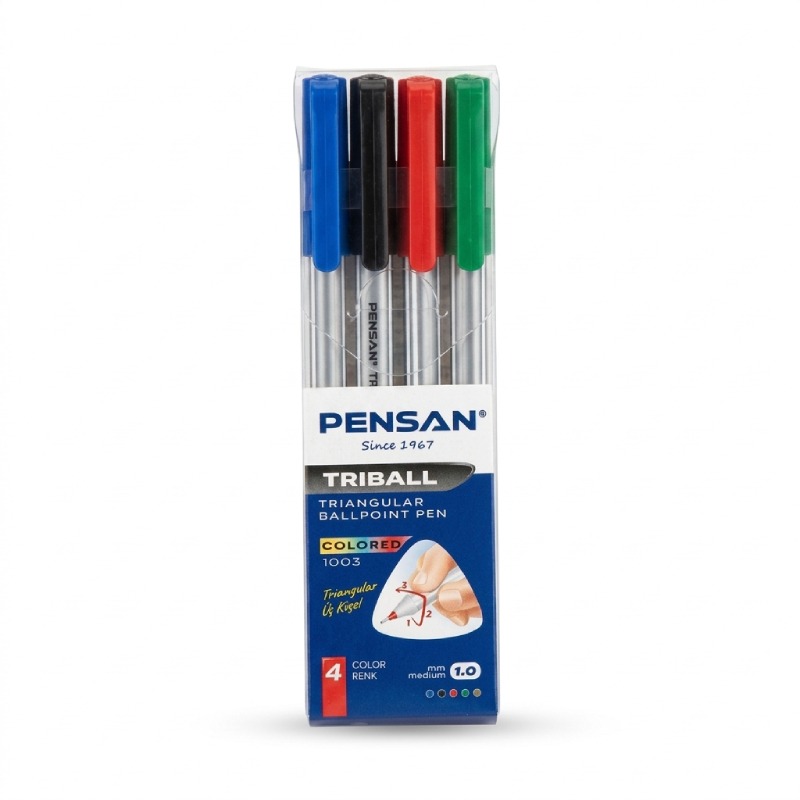 Pochette De 4 Stylos PENSAN A Bille Triball - PENSAN
