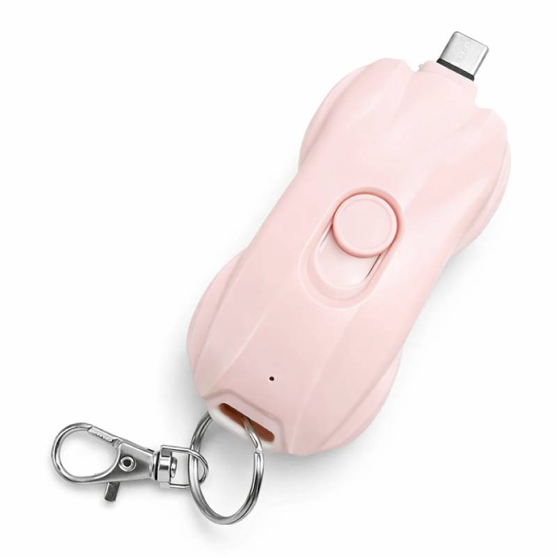 Porte clé power bank 1500 mah USB Type-C - Rose