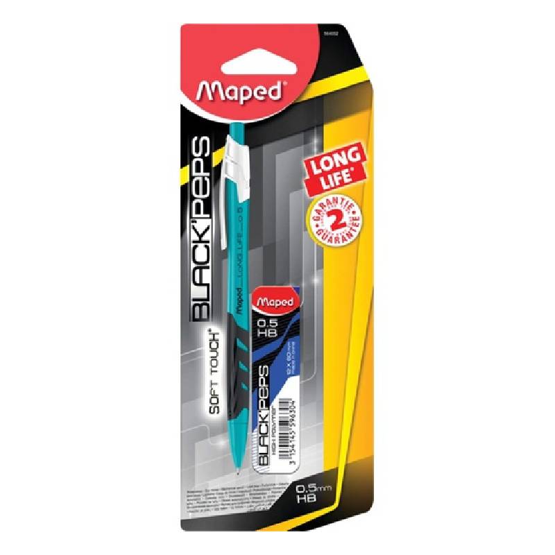 Porte‐mines MAPED + Etui-mines Longue Durée 0.5 mm