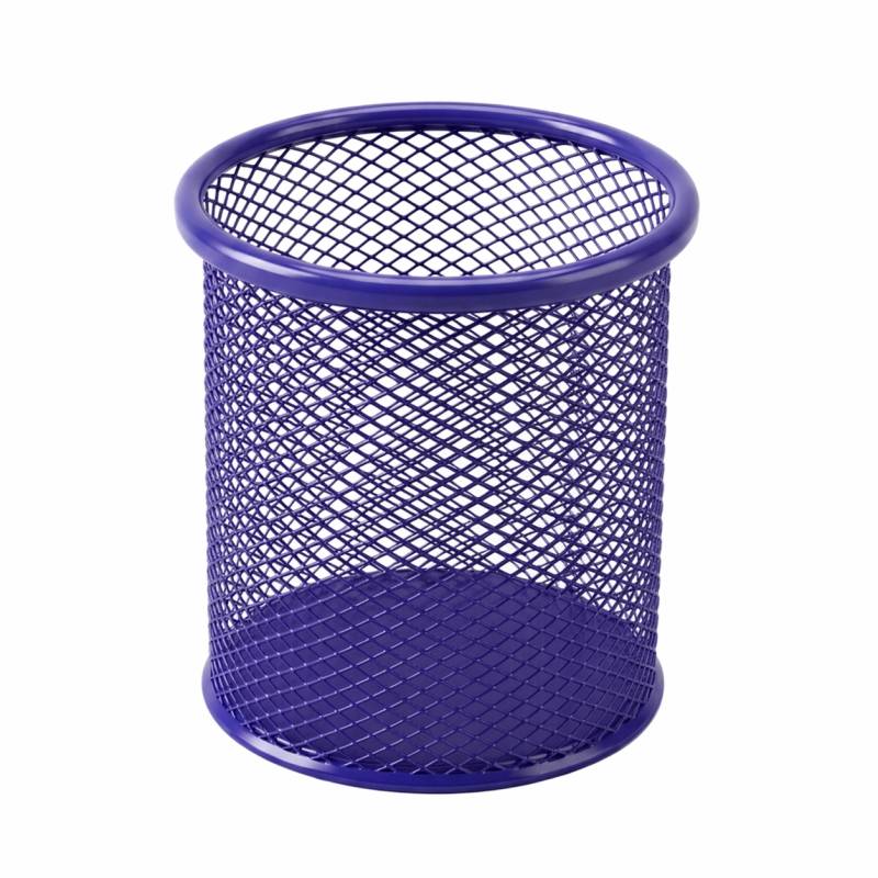 Pot à Stylo Rond Métal - Violet (802V)