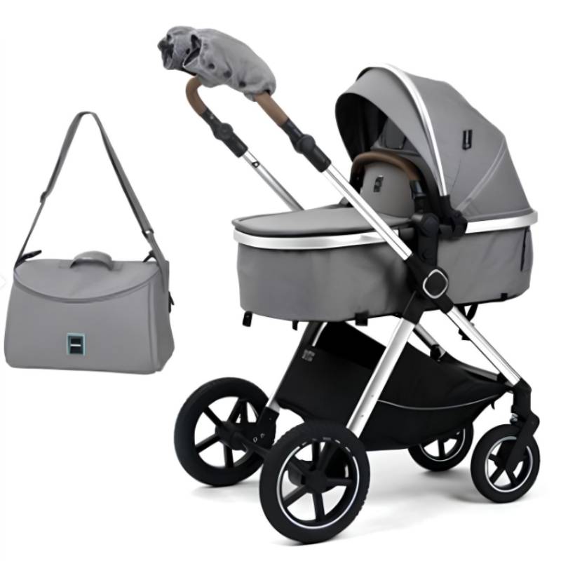 Poussette Landau KIDILO H2X Avec Sac Maman - Gris