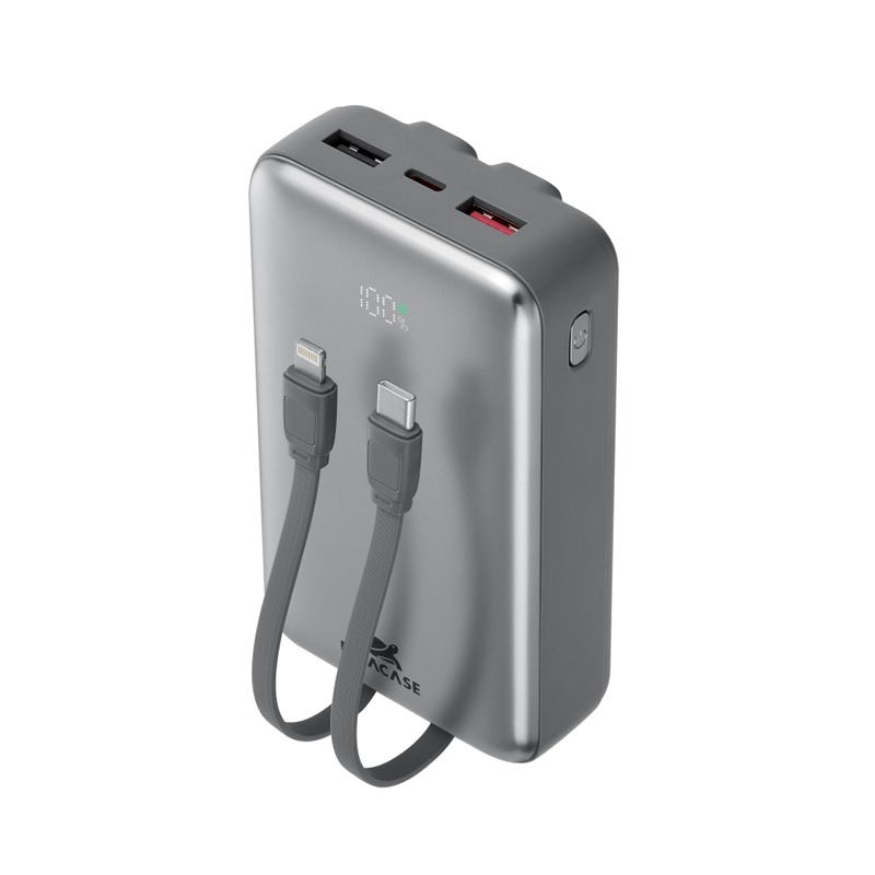 Power Bank RIVAVASE VA2612 20000 mAh 30W - Gris - RIVACASE