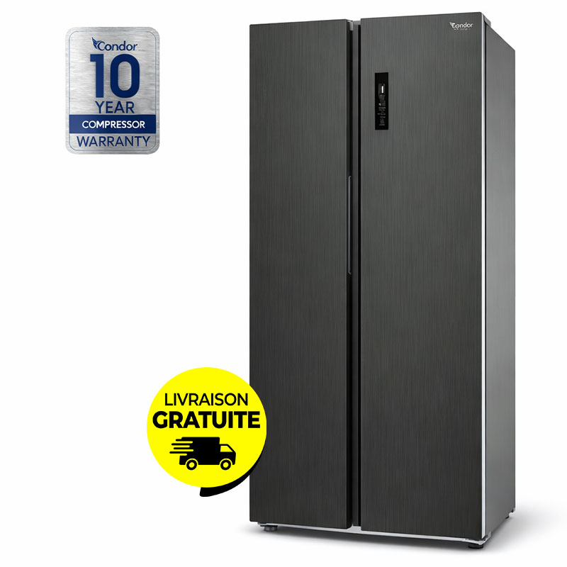 Side By Side CONDOR CRS81NDX 640 Litres Nofrost - Dark Inox - Condor