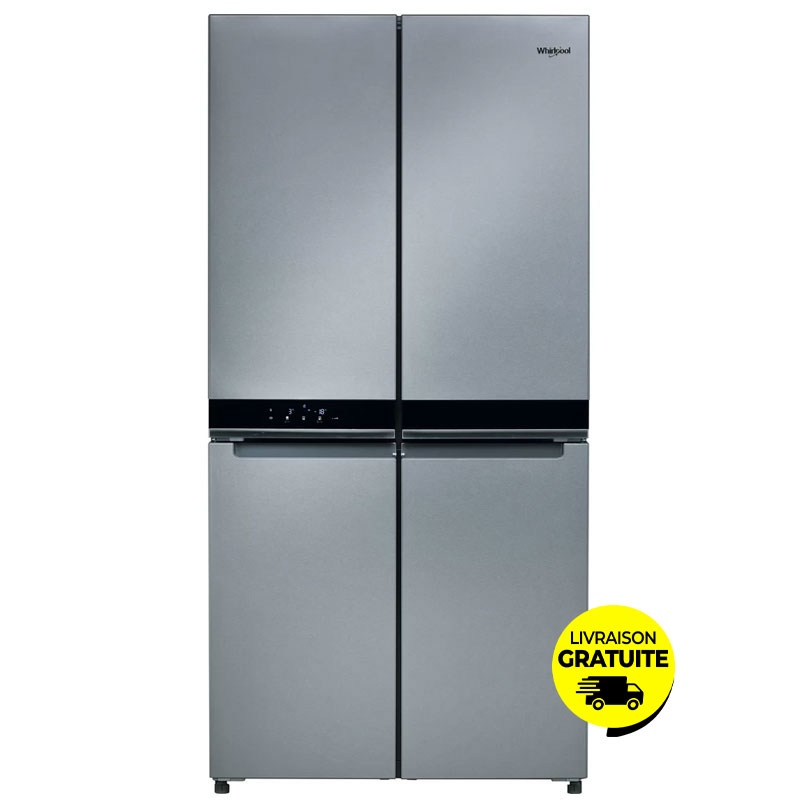 Side By Side WHIRLPOOL NoFrost WQ9B2L 677 Litres - Inox