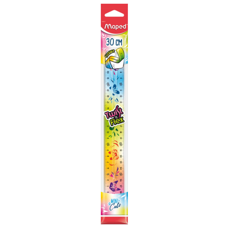 Règle Plate MAPED Twist 'N' Flex Mini Cute 30cm - MAPED