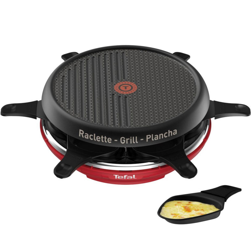 Raclette Multifonction Colormania 3en1 TEFAL RE12A512 850W - Noir&Rouge - Tefal