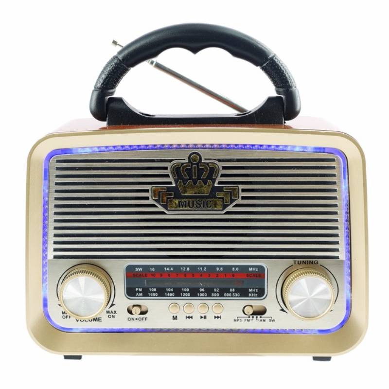 Radio Bluetooth SONTFEC ST-1085BT avec emplacement carte mémoire - Bois