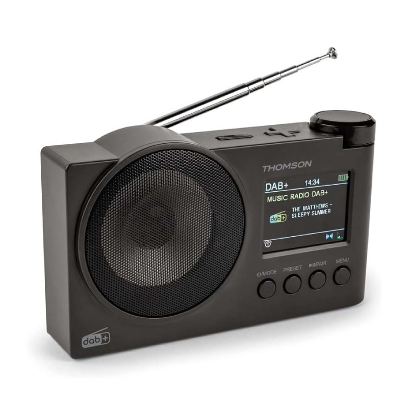 Radio-Réveil FM Bluetooth THOMSON RT400DABBTBK - Noir - THOMSON