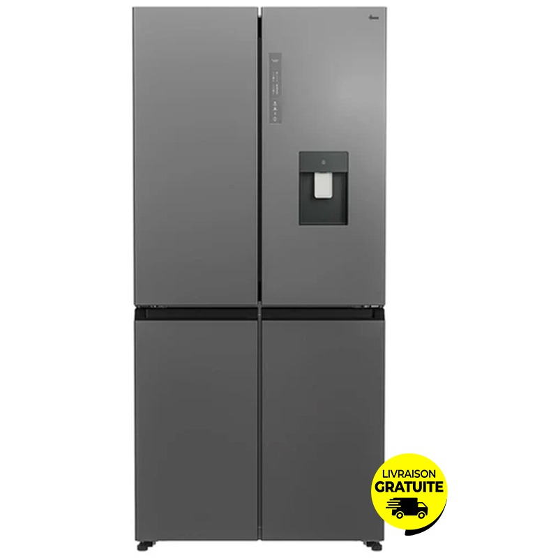 Réfrigérateur Side By Side HOOVER HHCR3818EWPL 463L NoFrost - Silver