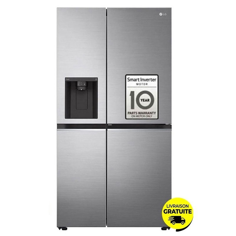 Réfrigérateur Side By Side Inverter LG GC-J257SL2S 617L NoFrost - LG