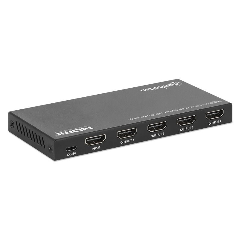 Répartiteur HDMI 4 ports 4K à 60 Hz 18 Gbit/s - Noir - MANHATTAN