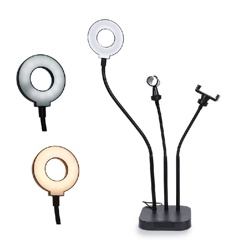 Ring Light Professionnel A15 avec 3 axes - Noir