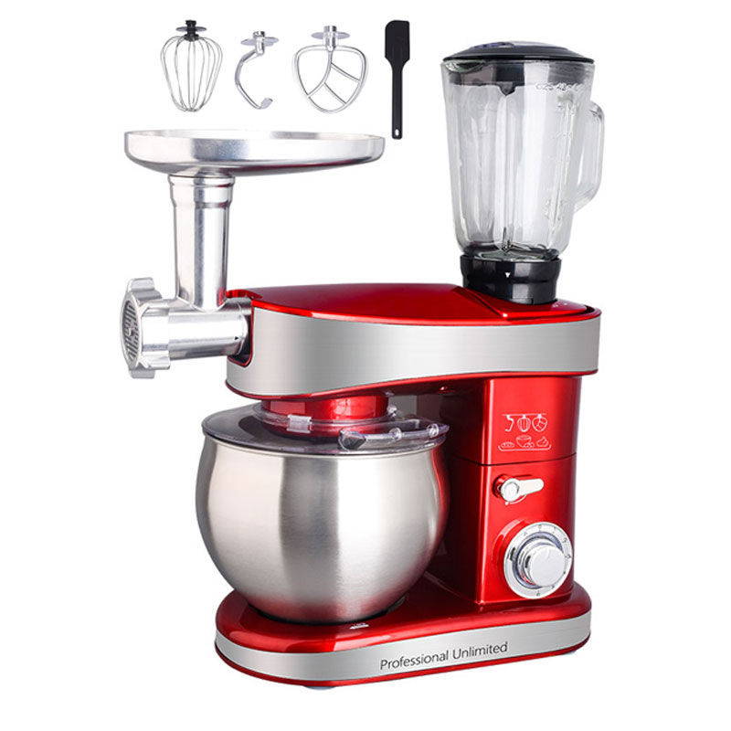 Robot Pétrin 3EN1 LEXICAL LMB-1805 1200W - Rouge